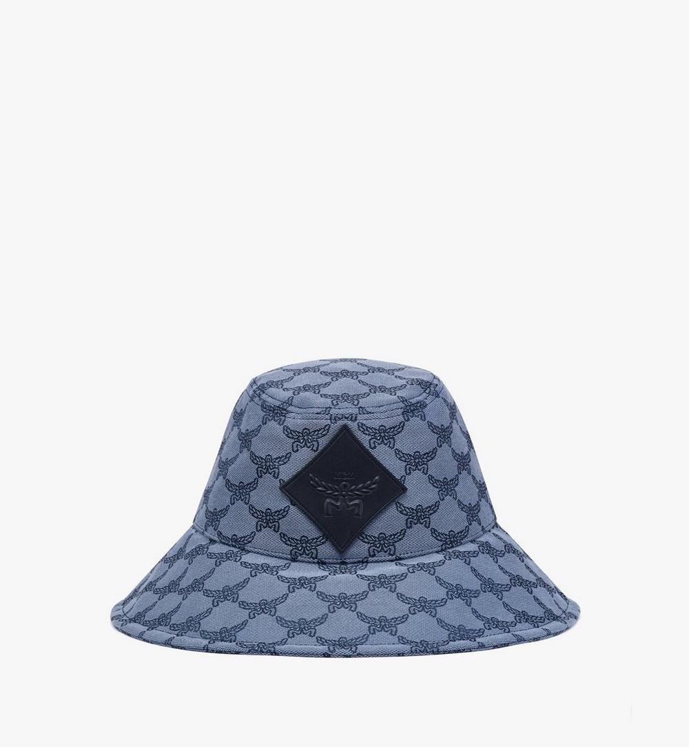Wide Bucket Hat in Lauretos Denim Jacquard 1